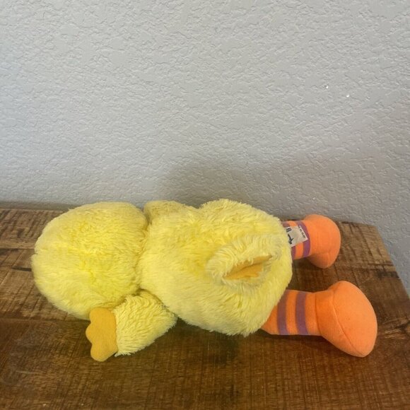 Sesame Street Hasbro Softies Baby Big Bird Yellow Stuffed Plush Vintage Toy - Picture 5 of 8